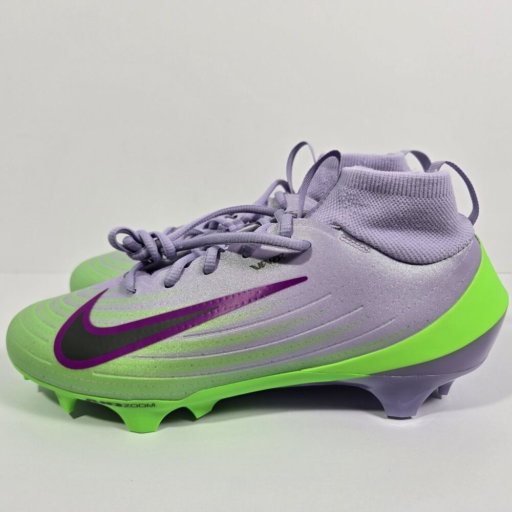 Nike Vapor Pro 1 Football Cleats Green Purple IB8250-500 Men's Size 7.5 New